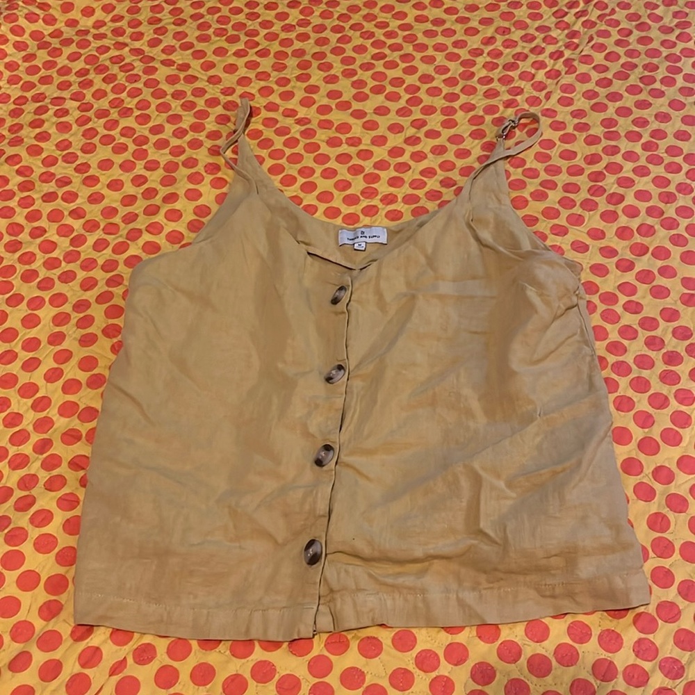 Yellow Thread and Supply size medium tank top
